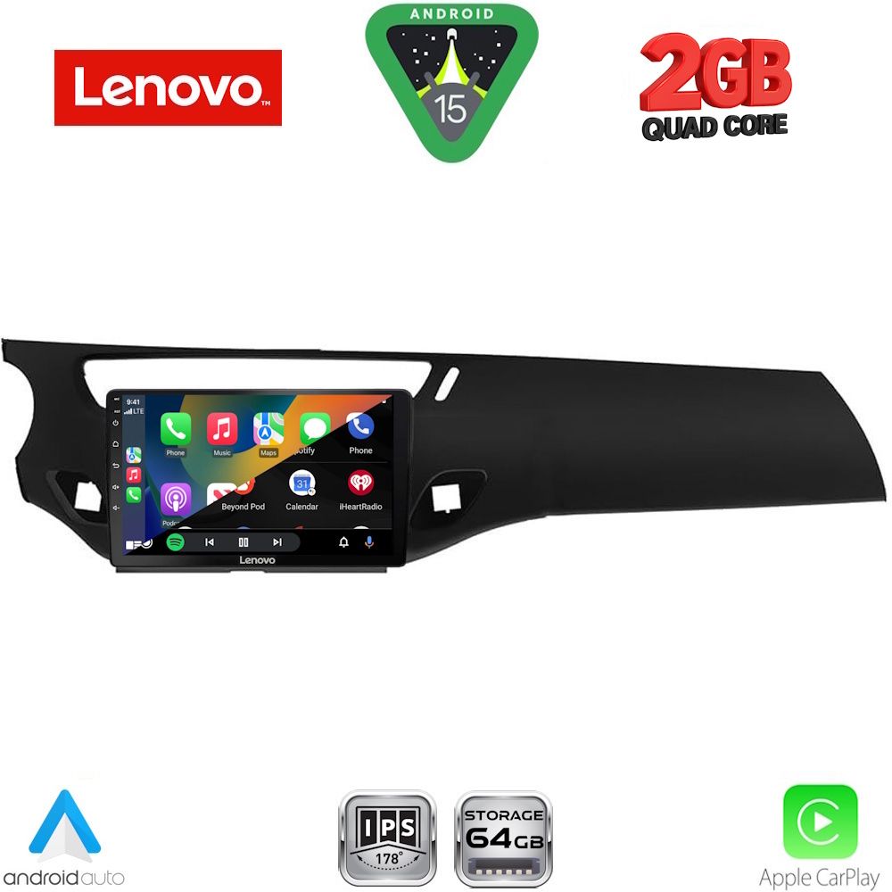 LENOVO LVD 2092BL_CPA (9inc) MULTIMEDIA TABLET for CITROEN C3 - DS3 mod. 2009-2016 (BLACK) LENOVO LVD 2092BL_CPA (9inc) MULTIMEDIA TABLET for CITROEN C3 - DS3 mod. 2009-2016 (BLACK)