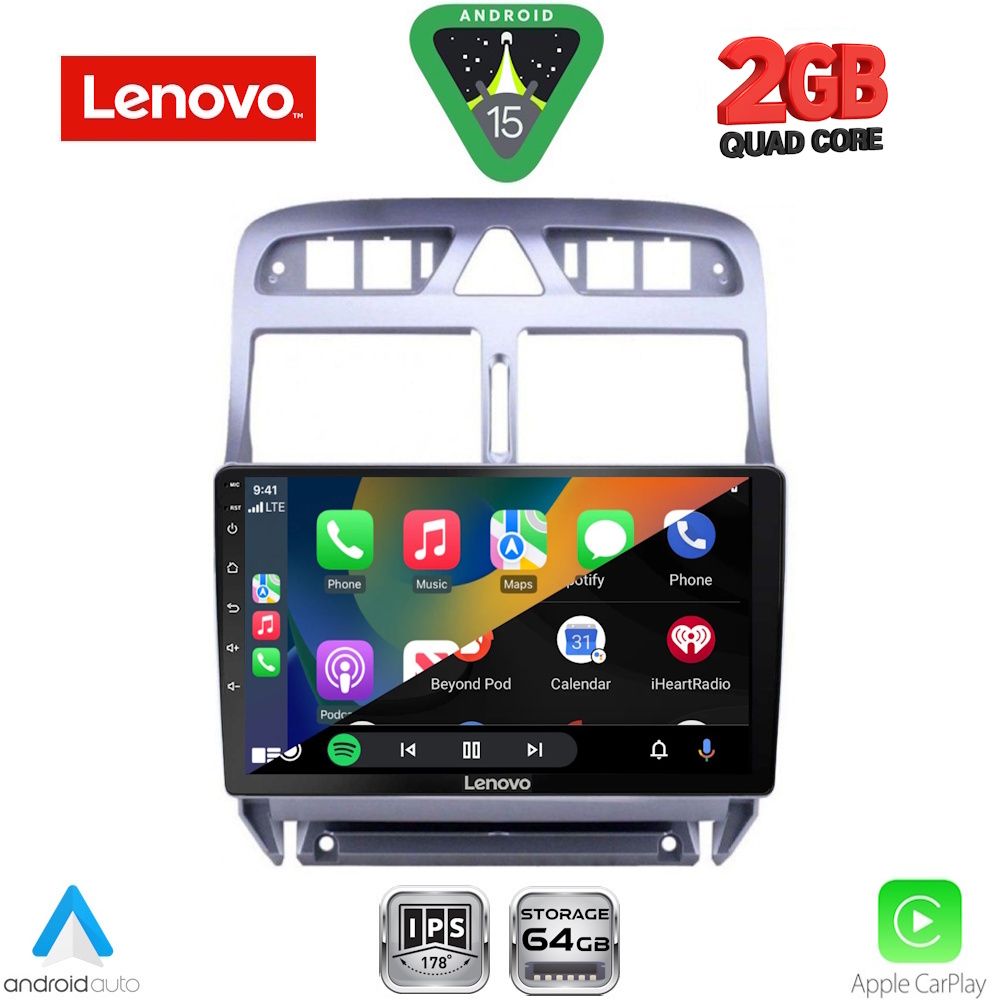 LENOVO LVD 2512_GPS (9inc) MULTIMEDIA TABLET for PEUGEOT 307 mod. 2001-2008 LENOVO LVD 2512_GPS (9inc) MULTIMEDIA TABLET for PEUGEOT 307 mod. 2001-2008