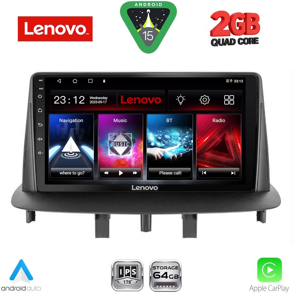 LENOVO LVD 2556_CPA (9inc) MULTIMEDIA TABLET for RENAULT MEGANE 3 mod. 2009-2016 LENOVO LVD 2556_CPA (9inc) MULTIMEDIA TABLET for RENAULT MEGANE 3 mod. 2009-2016