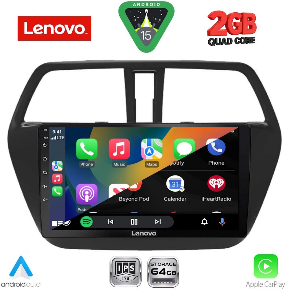 LENOVO LVD 2689_CPA (9inc) MULTIMEDIA TABLET for SUZUKI SX4 S-CROSS mod. 2014-2021 LENOVO LVD 2689_CPA (9inc) MULTIMEDIA TABLET for SUZUKI SX4 S-CROSS mod. 2014-2021