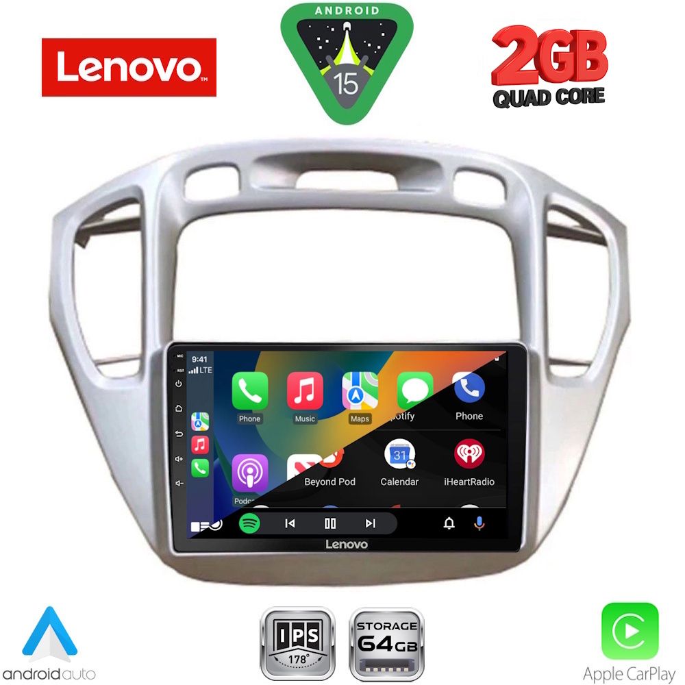 LENOVO LVD 2718_CPA (9inc) MULTIMEDIA TABLET for TOYOTA HIGHLANDER mod. 2002-2009 LENOVO LVD 2718_CPA (9inc) MULTIMEDIA TABLET for TOYOTA HIGHLANDER mod. 2002-2009