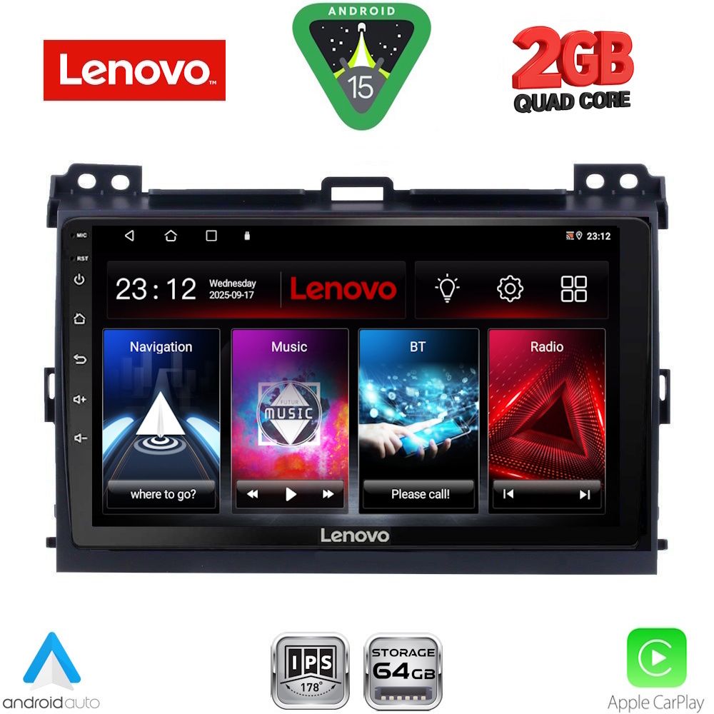 LENOVO LVD 2723_CPA (9inc) MULTIMEDIA TABLET for TOYOTA LANDCRUISER mod. 2002-2008 LENOVO LVD 2723_CPA (9inc) MULTIMEDIA TABLET for TOYOTA LANDCRUISER mod. 2002-2008