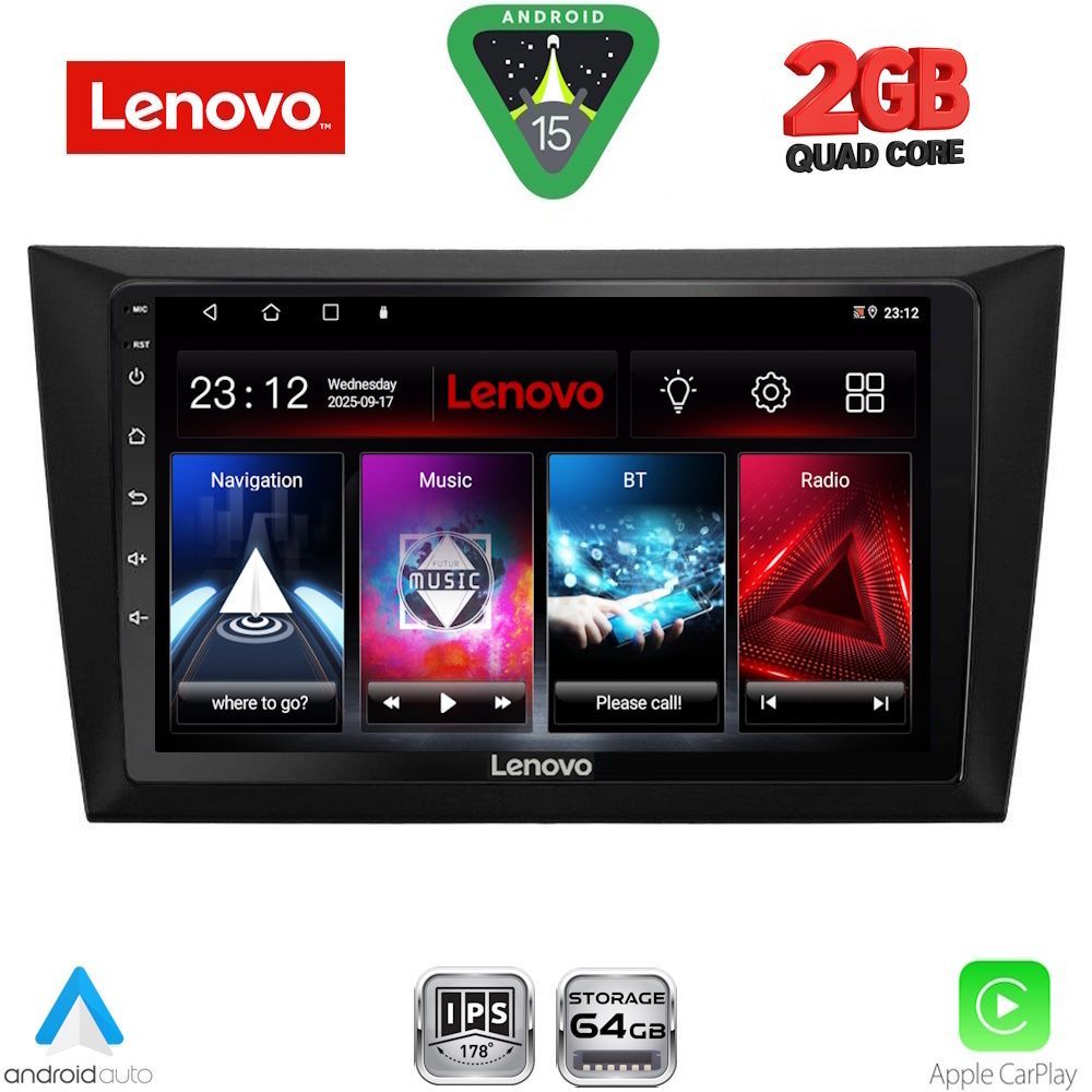 LENOVO LVD 2746_CPA (9inc) MULTIMEDIA TABLET for GOLF 6 mod. 2009-2012 LENOVO LVD 2746_CPA (9inc) MULTIMEDIA TABLET for GOLF 6 mod. 2009-2012