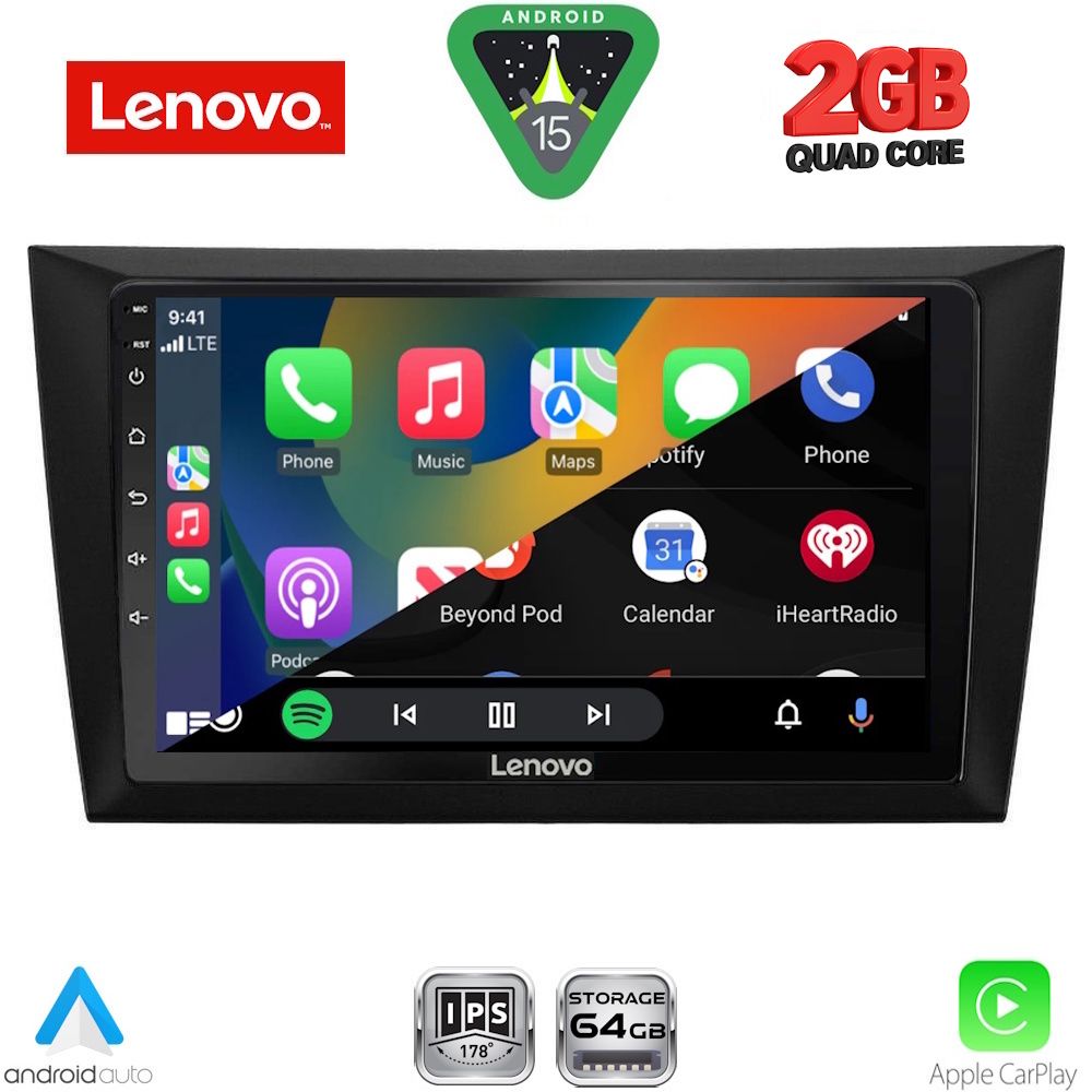 LENOVO LVD 2746_CPA (9inc) MULTIMEDIA TABLET for GOLF 6 mod. 2009-2012 LENOVO LVD 2746_CPA (9inc) MULTIMEDIA TABLET for GOLF 6 mod. 2009-2012