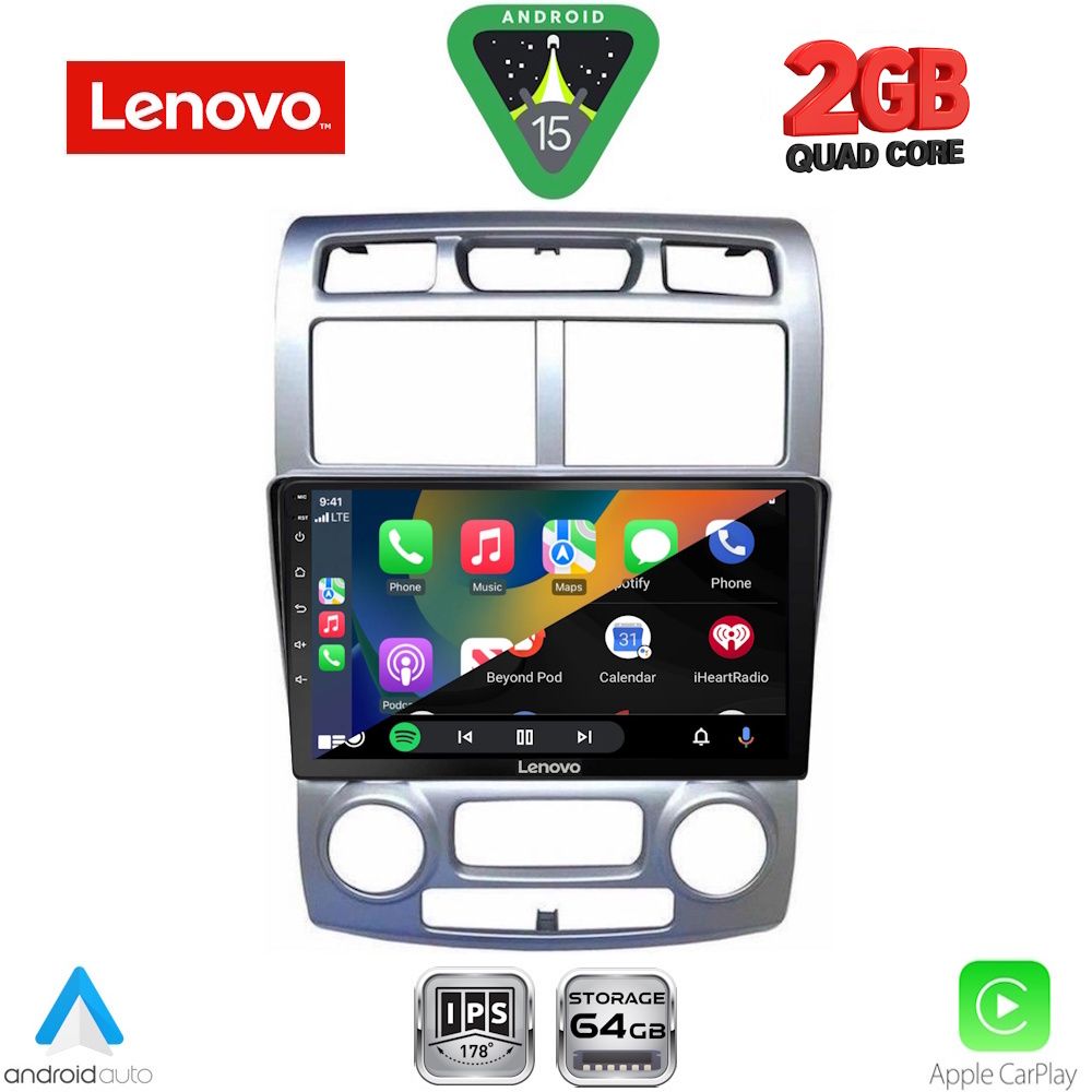LENOVO LVD 2324SL_CPA (CLIMA) (9inc) MULTIMEDIA TABLET for KIA SPORTAGE mod. 2004-2010 LENOVO LVD 2324SL_CPA (CLIMA) (9inc) MULTIMEDIA TABLET for KIA SPORTAGE mod. 2004-2010