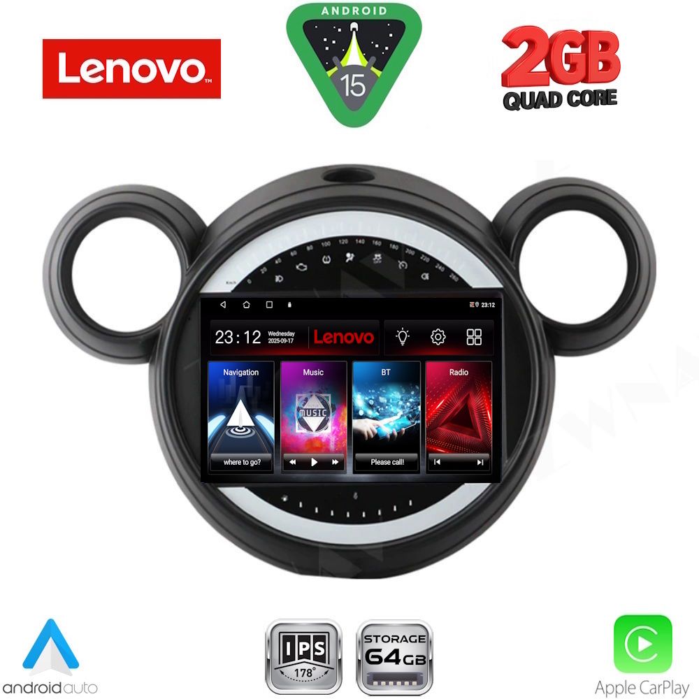 LENOVO LVD 2065_CPA (9inc) MULTIMEDIA TABLET for MINI COUNTRYMAN (R60) mod. 2010-2016 - PACEMAN (R61) mod. 2013-2016 LENOVO LVD 2065_CPA (9inc) MULTIMEDIA TABLET for MINI COUNTRYMAN (R60) mod. 2010-2016 - PACEMAN (R61) mod. 2013-2016