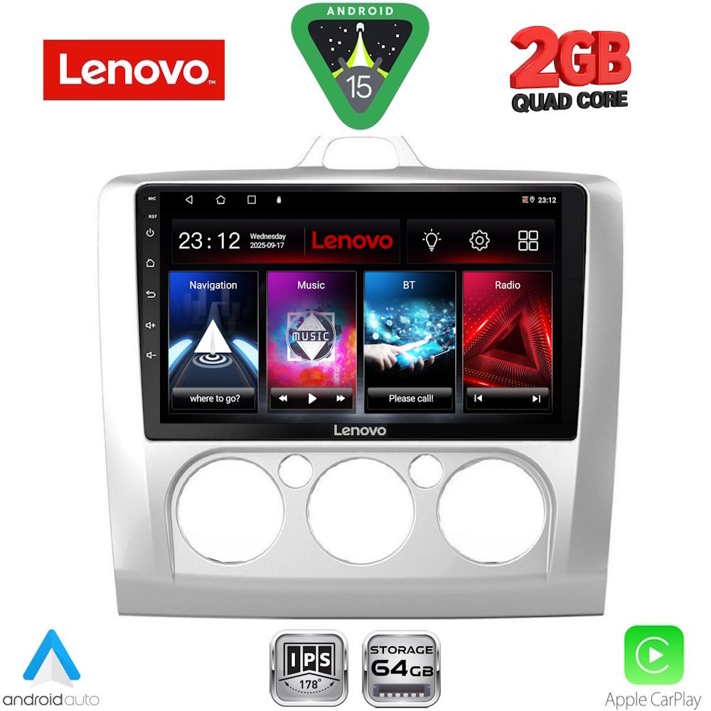 LENOVO LVD 2156SL_CPA A/C (9inc) MULTIMEDIA TABLET for FORD FOCUS mod. 2005-2012 (SILVER) LENOVO LVD 2156SL_CPA A/C (9inc) MULTIMEDIA TABLET for FORD FOCUS mod. 2005-2012 (SILVER)