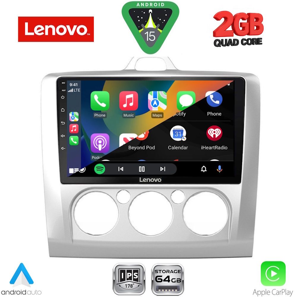 LENOVO LVD 2156SL_CPA A/C (9inc) MULTIMEDIA TABLET for FORD FOCUS mod. 2005-2012 (SILVER) LENOVO LVD 2156SL_CPA A/C (9inc) MULTIMEDIA TABLET for FORD FOCUS mod. 2005-2012 (SILVER)