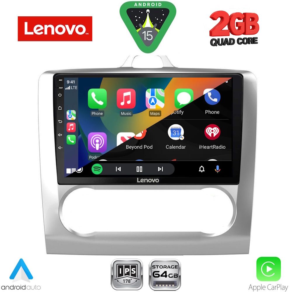 LENOVO LVD 2156SL_CPA CLIMA (9inc) MULTIMEDIA TABLET for FORD FOCUS mod. 2005-2012 (SILVER) LENOVO LVD 2156SL_CPA CLIMA (9inc) MULTIMEDIA TABLET for FORD FOCUS mod. 2005-2012 (SILVER)