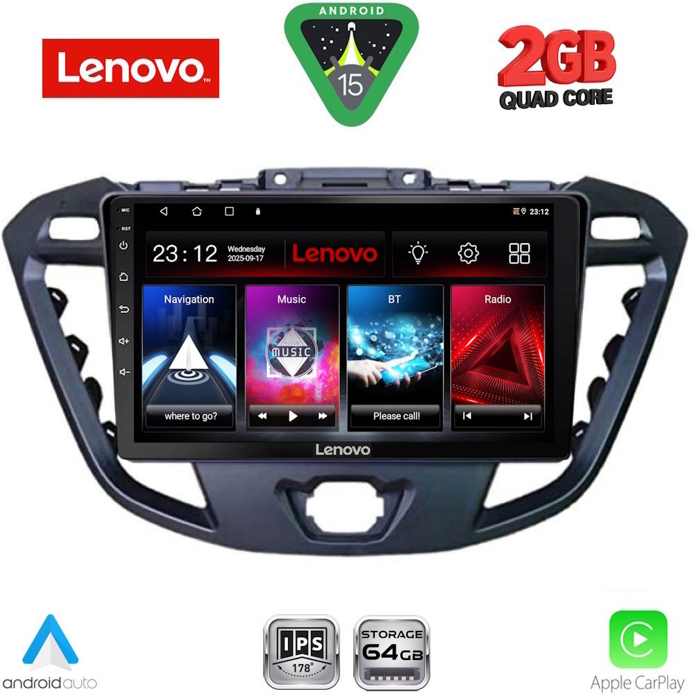 LENOVO LVD 2177_CPA (9inc) MULTIMEDIA TABLET for FORD TRANSIT CUSTOM | TOURNEO CUSTOM mod. 2013-2019 LENOVO LVD 2177_CPA (9inc) MULTIMEDIA TABLET for FORD TRANSIT CUSTOM | TOURNEO CUSTOM mod. 2013-2019