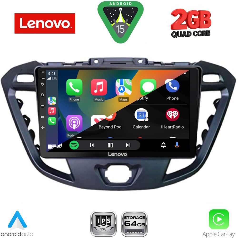 LENOVO LVD 2177_CPA (9inc) MULTIMEDIA TABLET for FORD TRANSIT CUSTOM | TOURNEO CUSTOM mod. 2013-2019 LENOVO LVD 2177_CPA (9inc) MULTIMEDIA TABLET for FORD TRANSIT CUSTOM | TOURNEO CUSTOM mod. 2013-2019