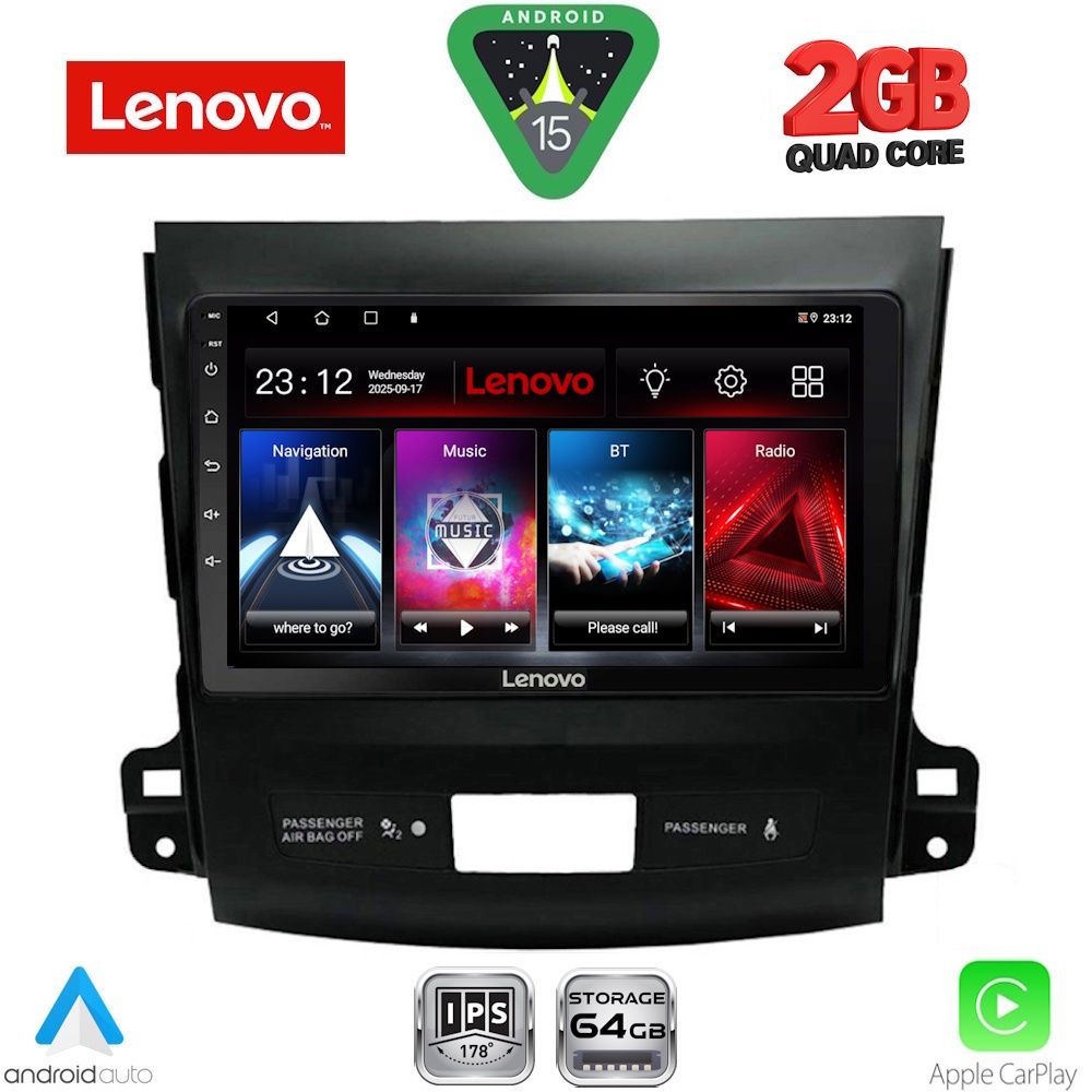 LENOVO LVD 2442_CPA (9inc) MULTIMEDIA TABLET for CITROEN C-CROSSER | MITSUBISHI OUTLANDER | PEUGEOT 4007 mod. 2006-2012 LENOVO LVD 2442_CPA (9inc) MULTIMEDIA TABLET for CITROEN C-CROSSER | MITSUBISHI OUTLANDER | PEUGEOT 4007 mod. 2006-2012