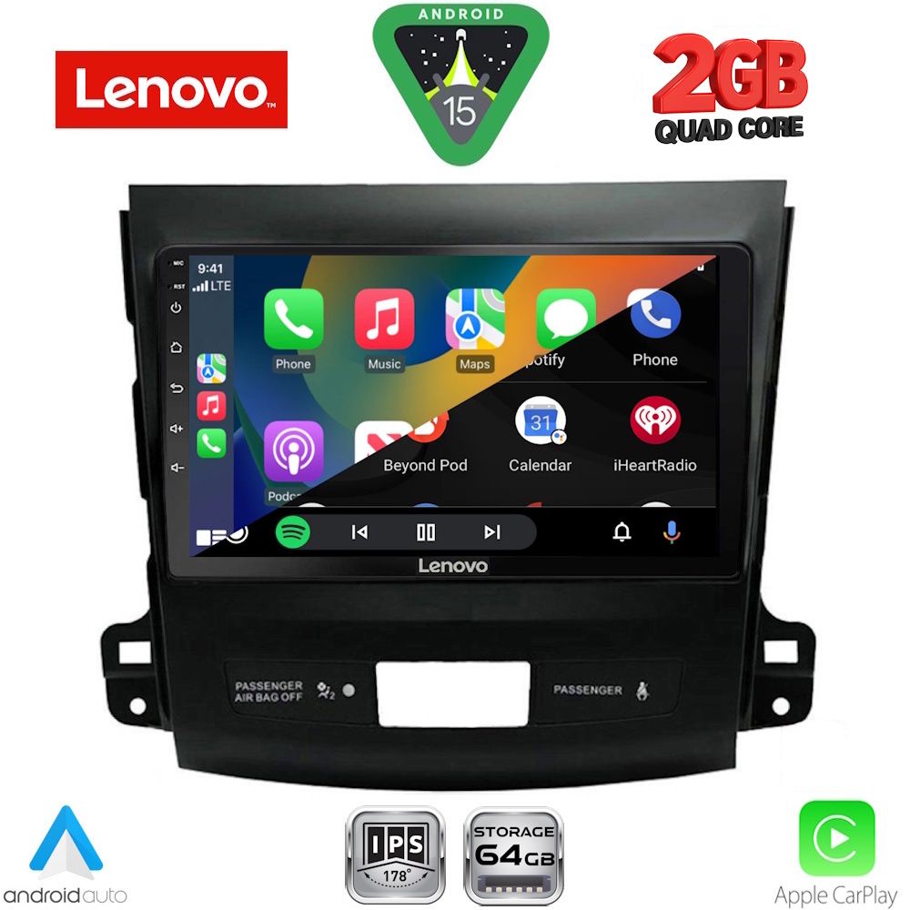 LENOVO LVD 2442_CPA (9inc) MULTIMEDIA TABLET for CITROEN C-CROSSER | MITSUBISHI OUTLANDER | PEUGEOT 4007 mod. 2006-2012 LENOVO LVD 2442_CPA (9inc) MULTIMEDIA TABLET for CITROEN C-CROSSER | MITSUBISHI OUTLANDER | PEUGEOT 4007 mod. 2006-2012