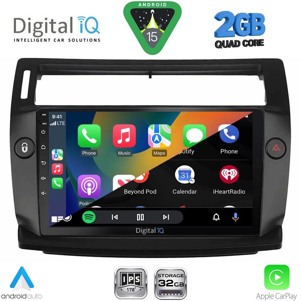 DIGITAL IQ RSD 1084BL_CPA (9inc) MULTIMEDIA TABLET for CITROEN C4 mod. 2004-2011 (BLACK) DIGITAL IQ RSD 1084BL_CPA (9inc) MULTIMEDIA TABLET for CITROEN C4 mod. 2004-2011 (BLACK)