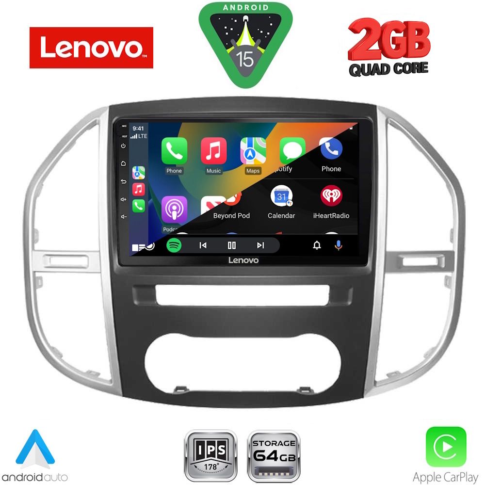 LENOVO LVD 2429_CPA (10inc) MULTIMEDIA TABLET for MERCEDES VITO – VIANO (W447) mod. 2015-2024 LENOVO LVD 2429_CPA (10inc) MULTIMEDIA TABLET for MERCEDES VITO – VIANO (W447) mod. 2015-2024