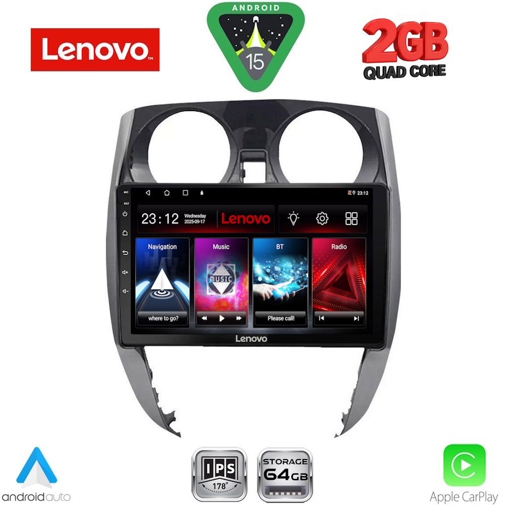 LENOVO LVD 2464_CPA (10inc) MULTIMEDIA TABLET for NISSAN NOTE mod. 2012-2020 LENOVO LVD 2464_CPA (10inc) MULTIMEDIA TABLET for NISSAN NOTE mod. 2012-2020