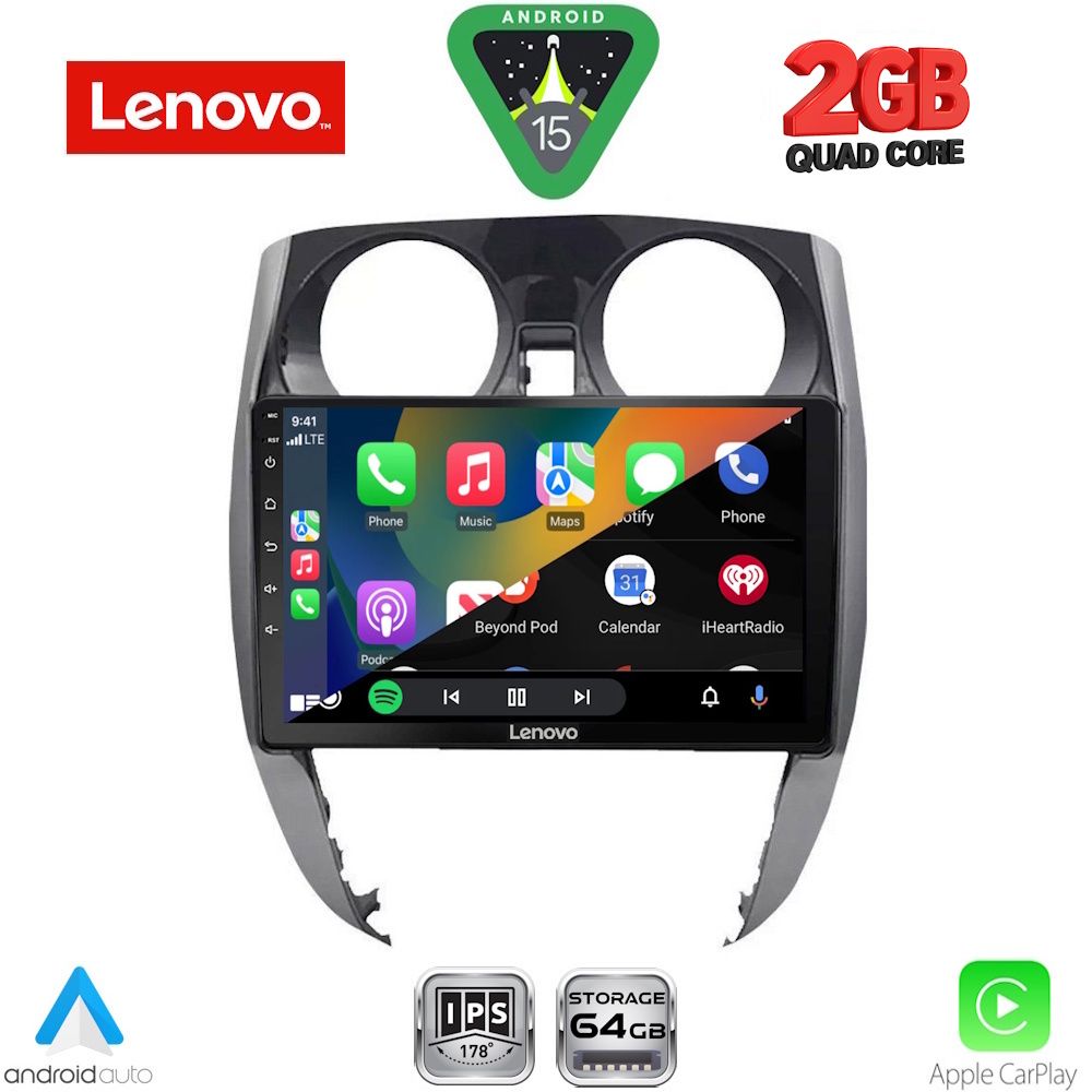 LENOVO LVD 2464_CPA (10inc) MULTIMEDIA TABLET for NISSAN NOTE mod. 2012-2020 LENOVO LVD 2464_CPA (10inc) MULTIMEDIA TABLET for NISSAN NOTE mod. 2012-2020