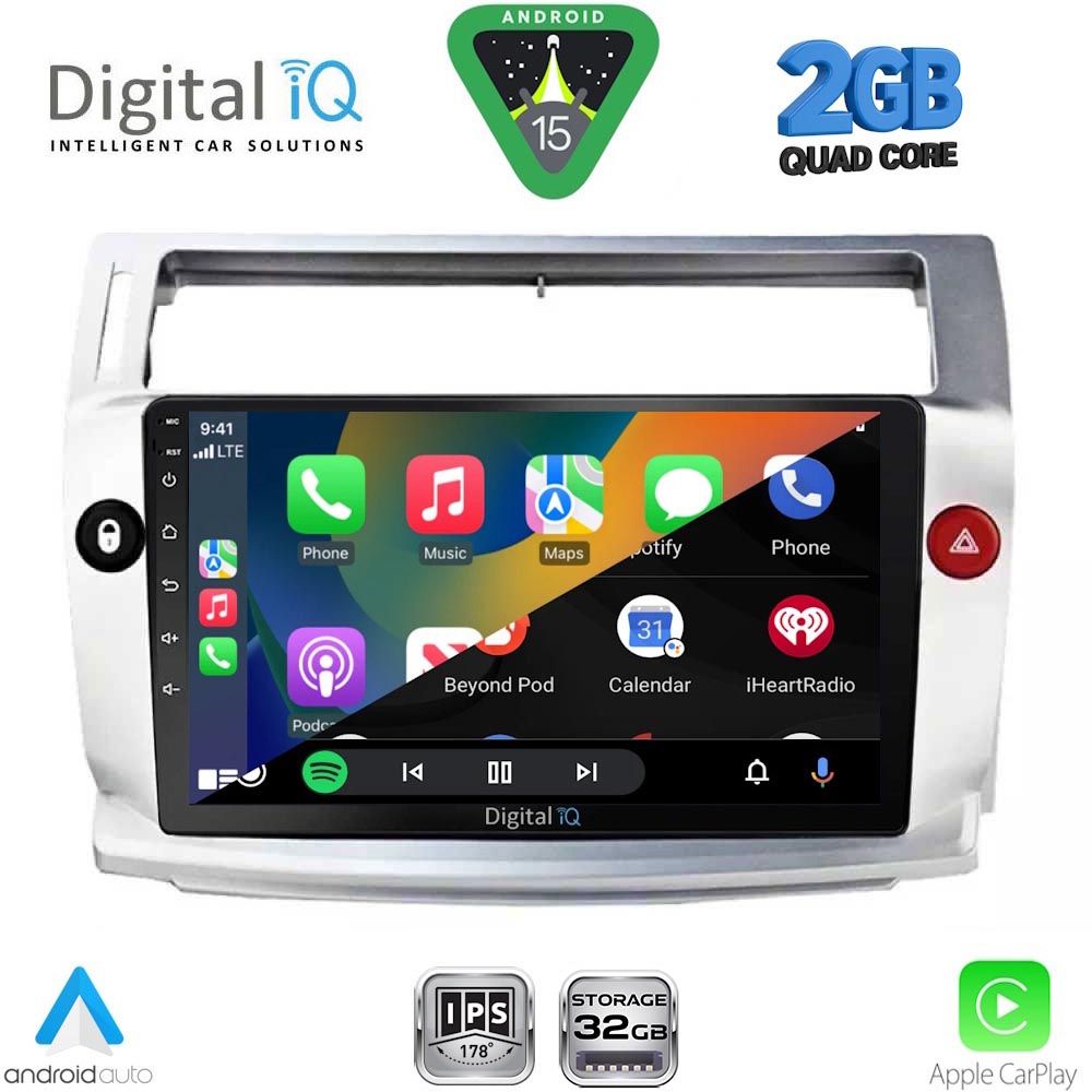 DIGITAL IQ RSD 1084SL_CPA (9inc) MULTIMEDIA TABLET for CITROEN C4 mod. 2004-2011 (SILVER) DIGITAL IQ RSD 1084SL_CPA (9inc) MULTIMEDIA TABLET for CITROEN C4 mod. 2004-2011 (SILVER)