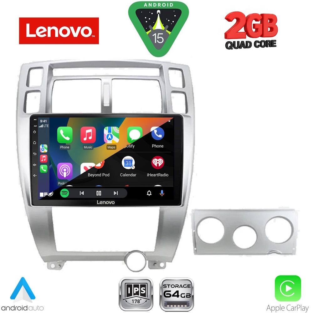 LENOVO LVD 2241SL_CPA (10inc) MULTIMEDIA TABLET for HYUNDAI TUCSON mod. 2004-2010 (SILVER) LENOVO LVD 2241SL_CPA (10inc) MULTIMEDIA TABLET for HYUNDAI TUCSON mod. 2004-2010 (SILVER)