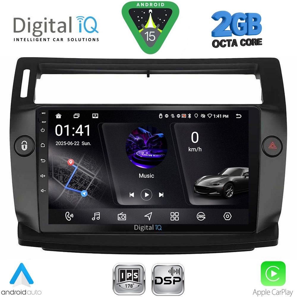 DIGITAL IQ RSF 4084BL_CPA (9inc) MULTIMEDIA TABLET for CITROEN C4 mod. 2004-2011 (BLACK) DIGITAL IQ RSF 4084BL_CPA (9inc) MULTIMEDIA TABLET for CITROEN C4 mod. 2004-2011 (BLACK)
