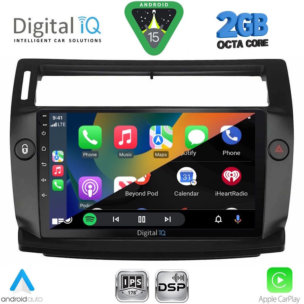 DIGITAL IQ RSF 4084BL_CPA (9inc) MULTIMEDIA TABLET for CITROEN C4 mod. 2004-2011 (BLACK) DIGITAL IQ RSF 4084BL_CPA (9inc) MULTIMEDIA TABLET for CITROEN C4 mod. 2004-2011 (BLACK)