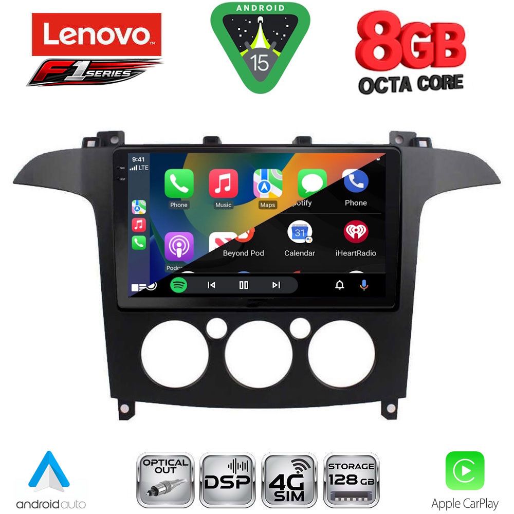 LENOVO SSR 10175_CPA A/C (9inc) MULTIMEDIA TABLET for FORD SMAX mod. 2006-2014 LENOVO SSR 10175_CPA A/C (9inc) MULTIMEDIA TABLET for FORD SMAX mod. 2006-2014