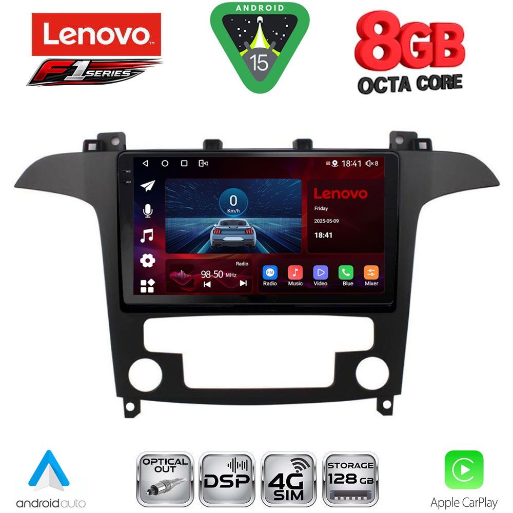 LENOVO SSR 10175_CPA CLIMA (9inc) MULTIMEDIA TABLET for FORD SMAX mod. 2006-2014 LENOVO SSR 10175_CPA CLIMA (9inc) MULTIMEDIA TABLET for FORD SMAX mod. 2006-2014