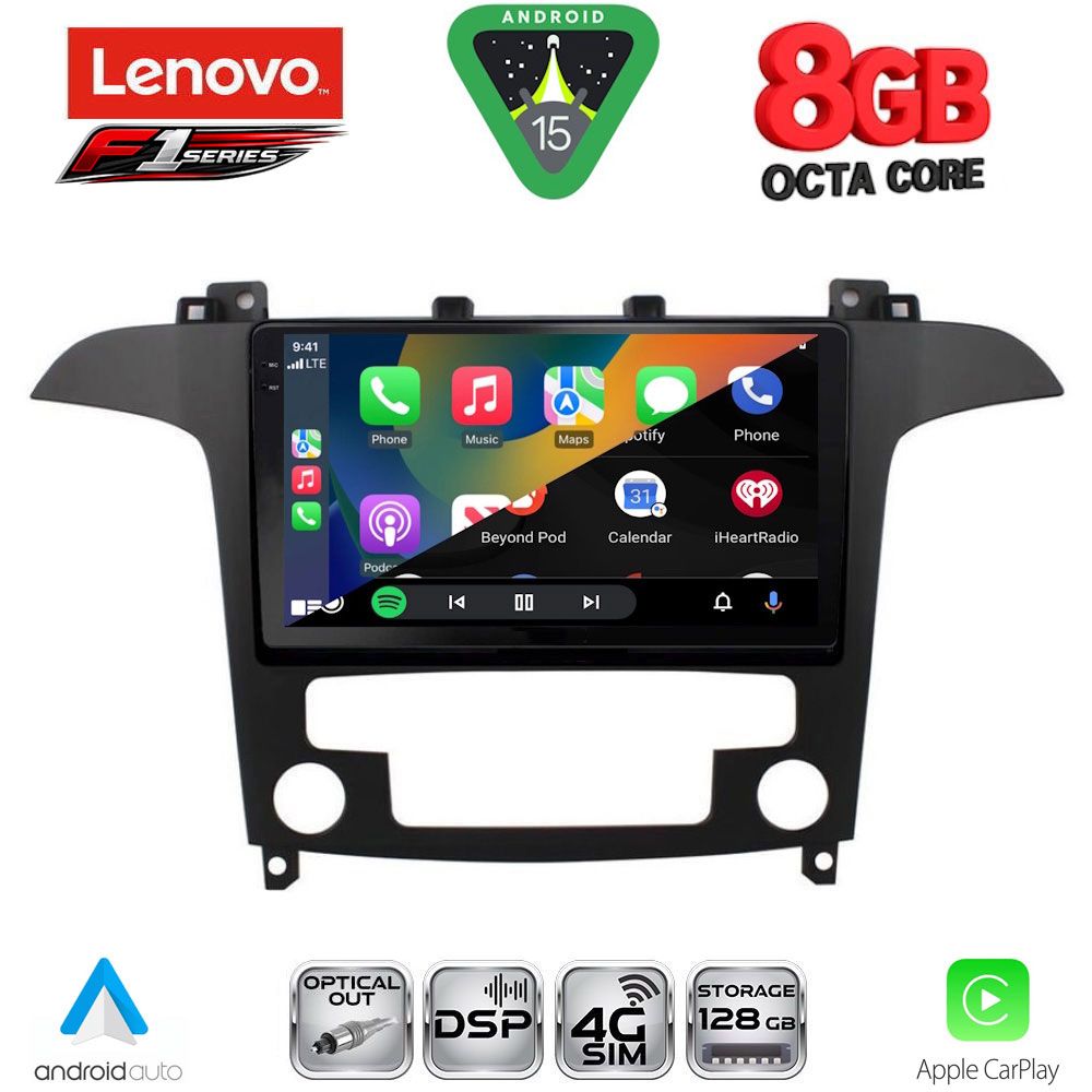 LENOVO SSR 10175_CPA CLIMA (9inc) MULTIMEDIA TABLET for FORD SMAX mod. 2006-2014 LENOVO SSR 10175_CPA CLIMA (9inc) MULTIMEDIA TABLET for FORD SMAX mod. 2006-2014