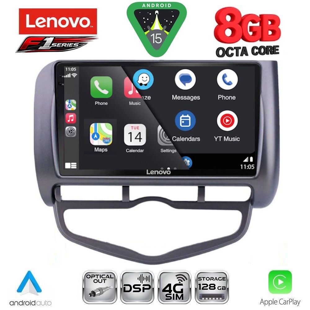 LENOVO SSR 10210_CPA CLIMA (9inc) MULTIMEDIA TABLET for HONDA JAZZ mod. 2002-2008 LENOVO SSR 10210_CPA CLIMA (9inc) MULTIMEDIA TABLET for HONDA JAZZ mod. 2002-2008