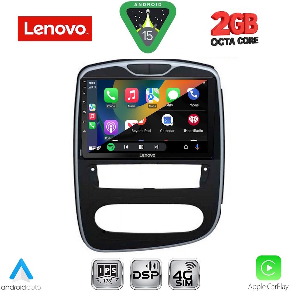 LENOVO LVF 5545_CPA (10inc) MULTIMEDIA TABLET for RENAULT CLIO mod. 2016-2019 LENOVO LVF 5545_CPA (10inc) MULTIMEDIA TABLET for RENAULT CLIO mod. 2016-2019