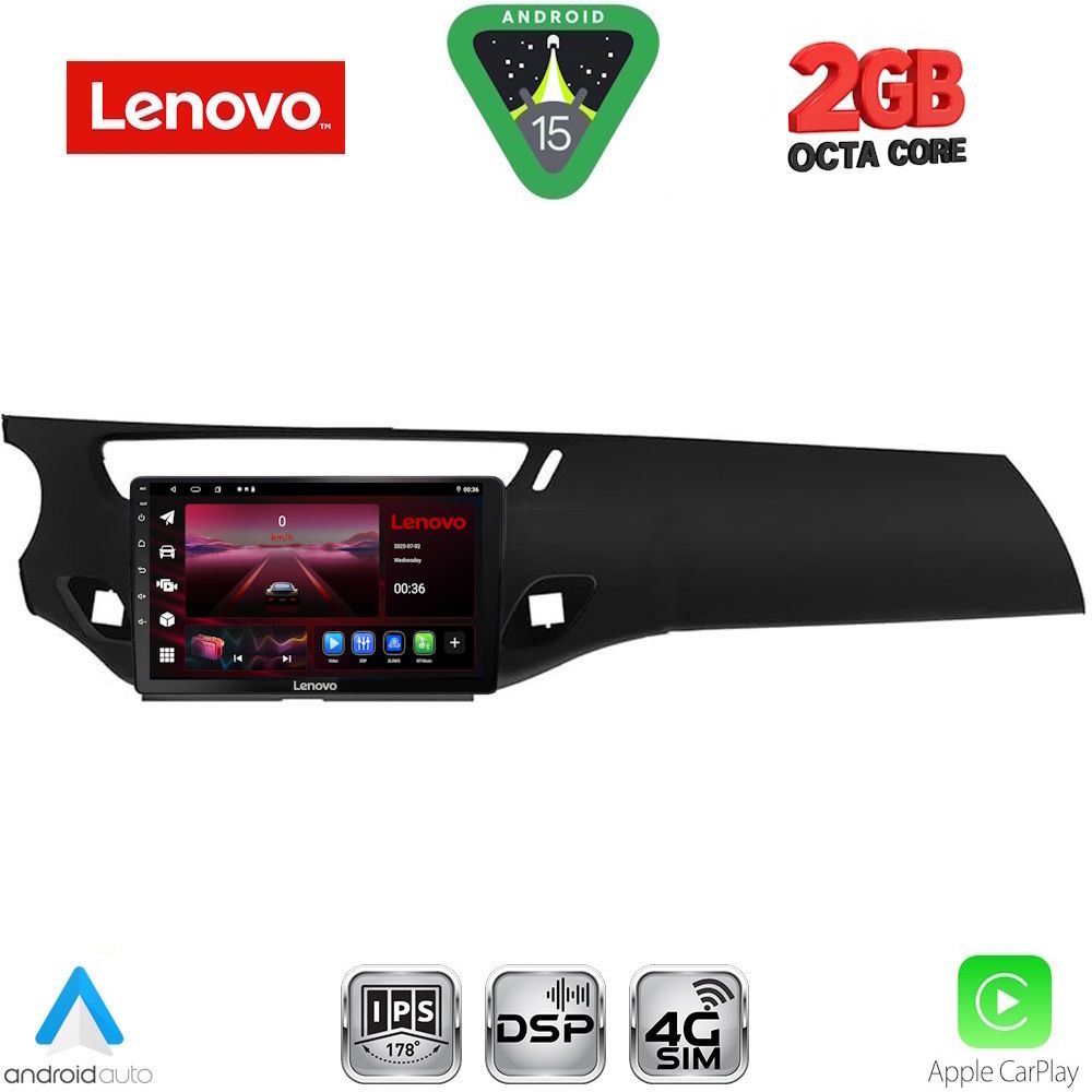 LENOVO LVF 5092BL_CPA (9inc) MULTIMEDIA TABLET for CITROEN C3 - DS3 mod. 2009-2016 (BLACK) LENOVO LVF 5092BL_CPA (9inc) MULTIMEDIA TABLET for CITROEN C3 - DS3 mod. 2009-2016 (BLACK)