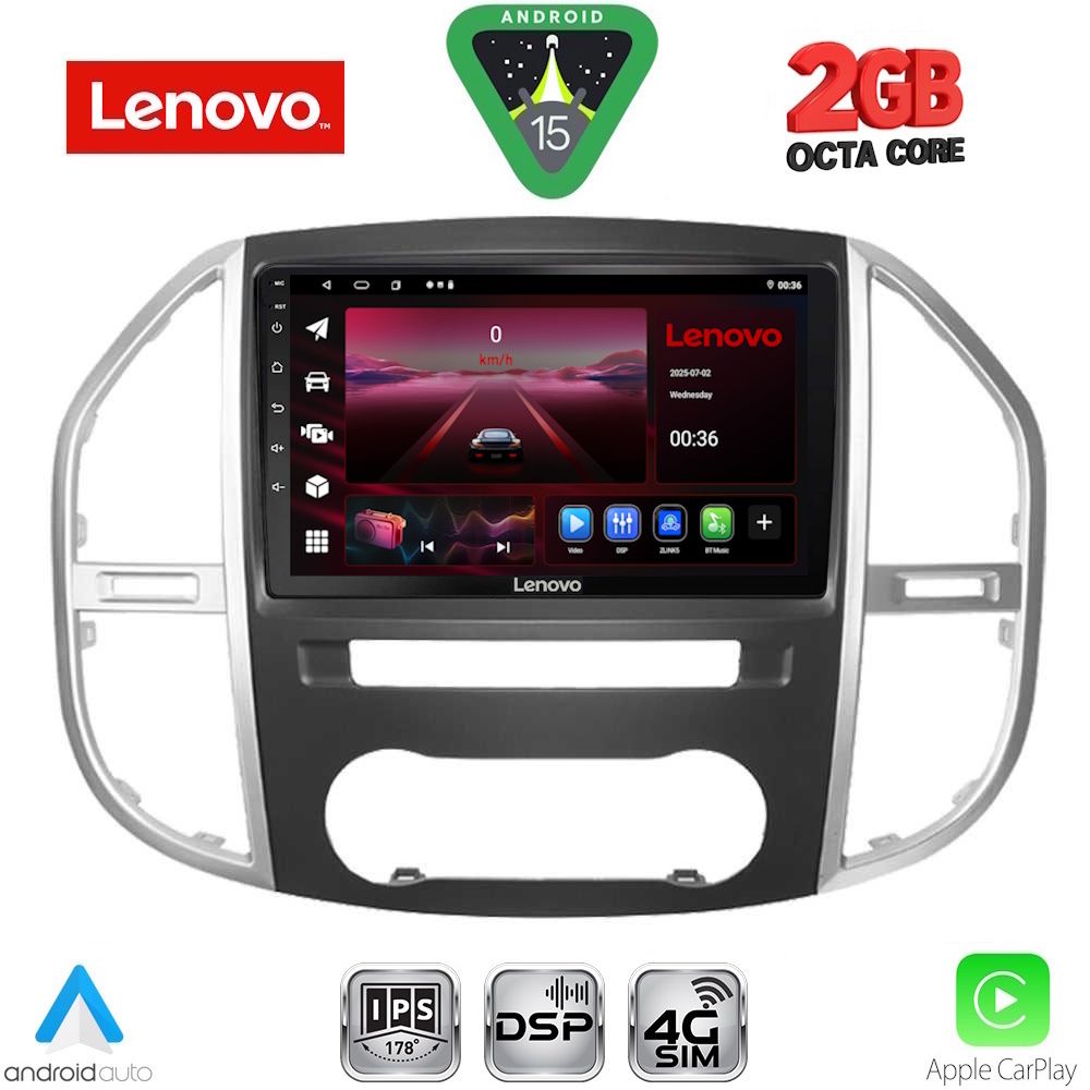 LENOVO LVF 5429_CPA (10inc) MULTIMEDIA TABLET for MERCEDES VITO – VIANO (W447) mod. 2015-2024 LENOVO LVF 5429_CPA (10inc) MULTIMEDIA TABLET for MERCEDES VITO – VIANO (W447) mod. 2015-2024