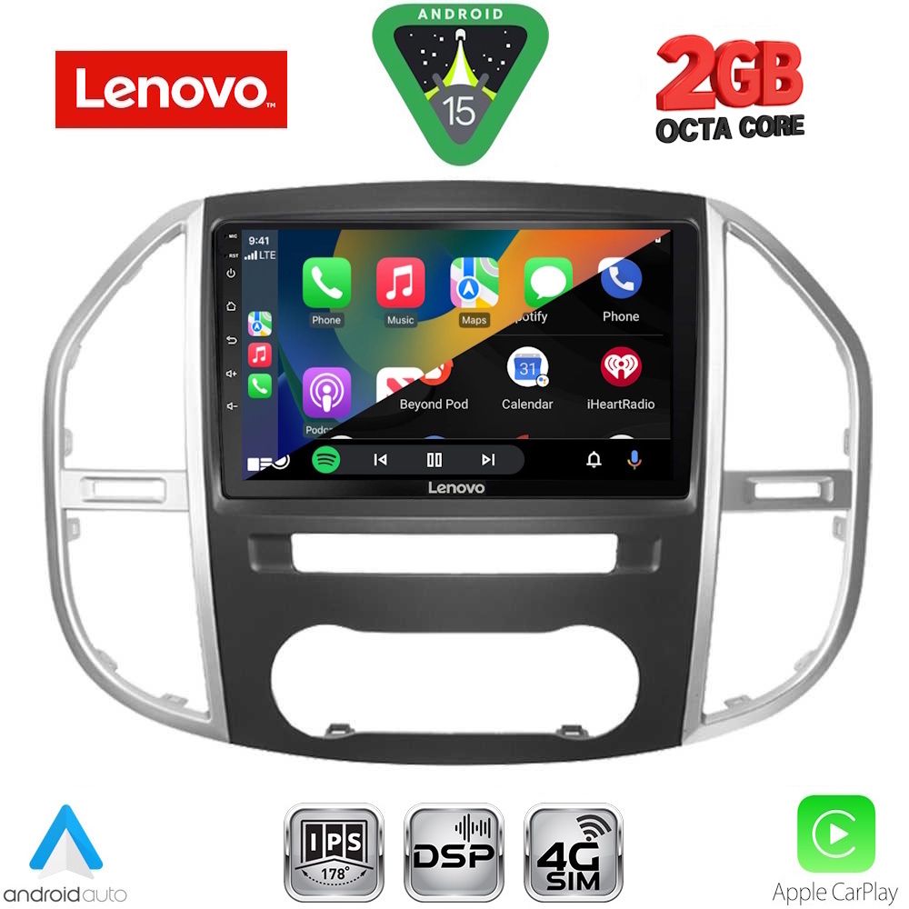 LENOVO LVF 5429_CPA (10inc) MULTIMEDIA TABLET for MERCEDES VITO – VIANO (W447) mod. 2015-2024 LENOVO LVF 5429_CPA (10inc) MULTIMEDIA TABLET for MERCEDES VITO – VIANO (W447) mod. 2015-2024