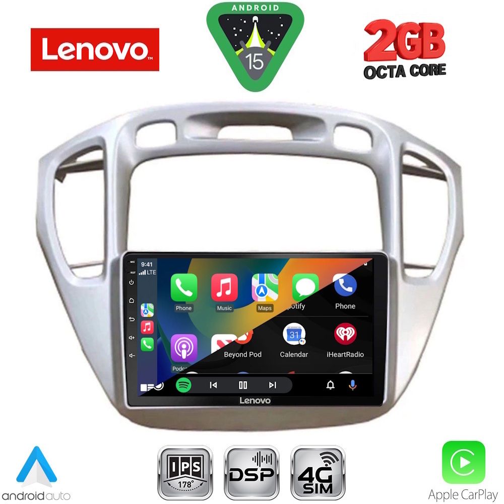 LENOVO LVF 5718_CPA (9inc) MULTIMEDIA TABLET for TOYOTA HIGHLANDER mod. 2002-2009 LENOVO LVF 5718_CPA (9inc) MULTIMEDIA TABLET for TOYOTA HIGHLANDER mod. 2002-2009
