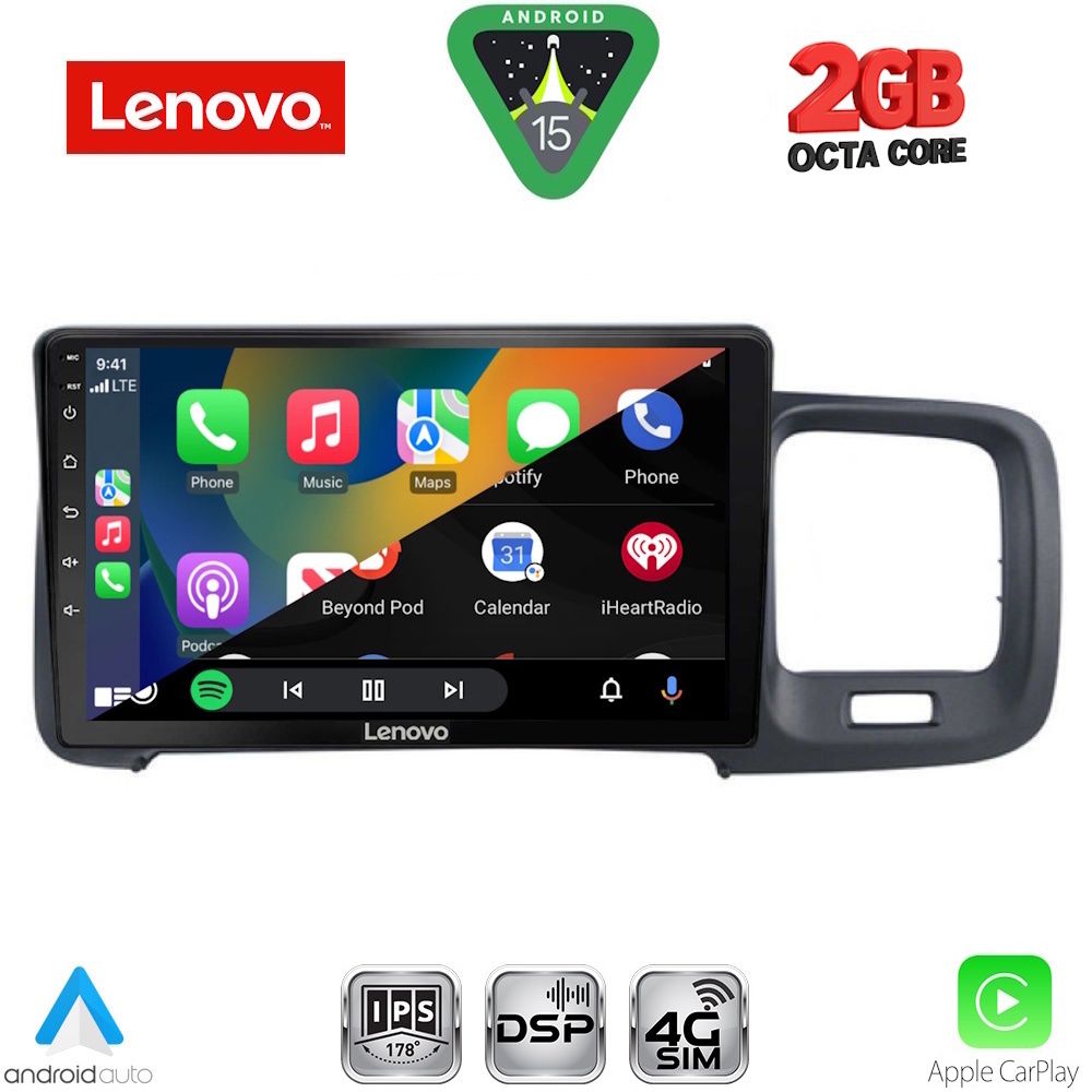 LENOVO LVF 5785_CPA (9inc) MULTIMEDIA TABLET for VOLVO S60 mod. 2010-2018 LENOVO LVF 5785_CPA (9inc) MULTIMEDIA TABLET for VOLVO S60 mod. 2010-2018
