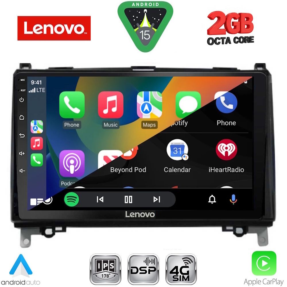 LENOVO LVF 5400_CPA (9inc) MULTIMEDIA TABLET for MERCEDES A – B -SPRINTER – VITO mod. 2007-2019 LENOVO LVF 5400_CPA (9inc) MULTIMEDIA TABLET for MERCEDES A – B -SPRINTER – VITO mod. 2007-2019