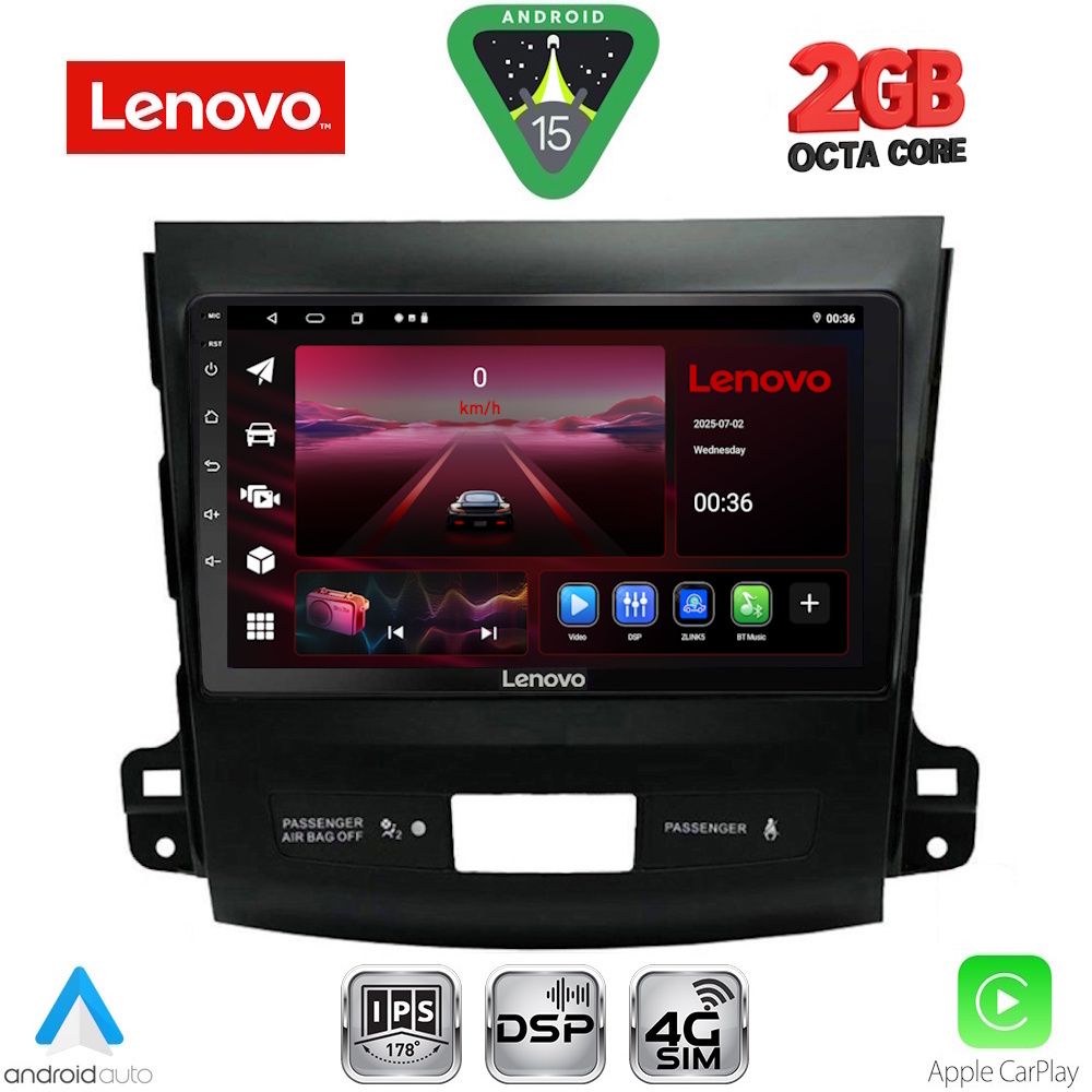 LENOVO LVF 5442_CPA (9inc) MULTIMEDIA TABLET for CITROEN C-CROSSER | MITSUBISHI OUTLANDER | PEUGEOT 4007 mod. 2006-2012 LENOVO LVF 5442_CPA (9inc) MULTIMEDIA TABLET for CITROEN C-CROSSER | MITSUBISHI OUTLANDER | PEUGEOT 4007 mod. 2006-2012