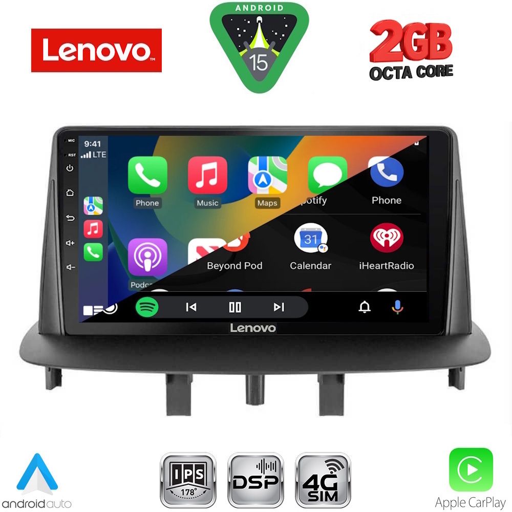 LENOVO LVF 5556_CPA (9inc) MULTIMEDIA TABLET for RENAULT MEGANE 3 mod. 2009-2016 LENOVO LVF 5556_CPA (9inc) MULTIMEDIA TABLET for RENAULT MEGANE 3 mod. 2009-2016