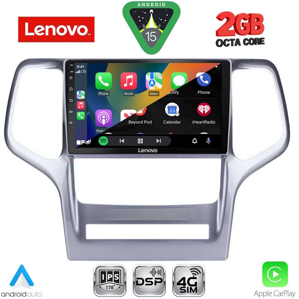 LENOVO LVF 5282_CPA (9inc) MULTIMEDIA TABLET for JEEP GRAND CHEROKEE mod. 2011-2014 LENOVO LVF 5282_CPA (9inc) MULTIMEDIA TABLET for JEEP GRAND CHEROKEE mod. 2011-2014