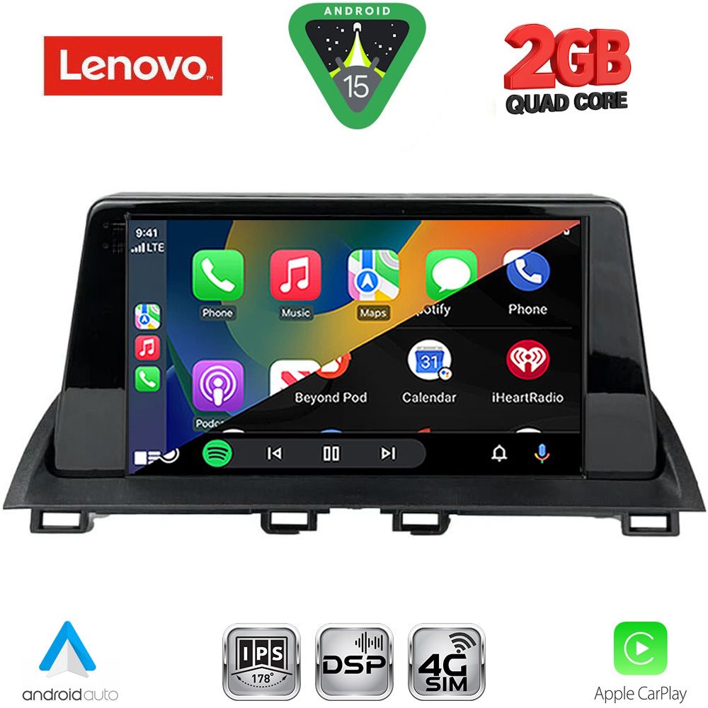 LENOVO LVF 5367_CPA (9inc) MULTIMEDIA TABLET for MAZDA 3 mod. 2014-2019 LENOVO LVF 5367_CPA (9inc) MULTIMEDIA TABLET for MAZDA 3 mod. 2014-2019
