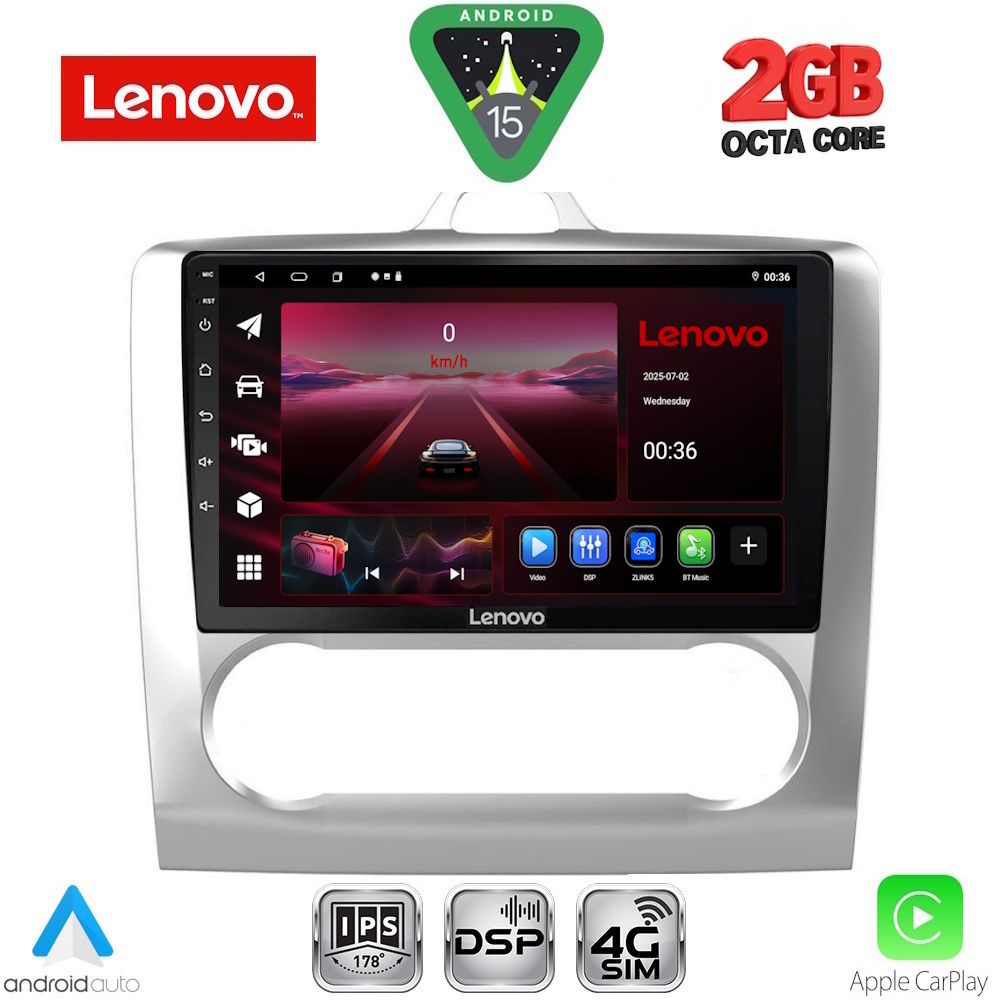 LENOVO LVF 5156SL_CPA CLIMA (9inc) MULTIMEDIA TABLET for FORD FOCUS mod. 2005-2012 (SILVER) LENOVO LVF 5156SL_CPA CLIMA (9inc) MULTIMEDIA TABLET for FORD FOCUS mod. 2005-2012 (SILVER)