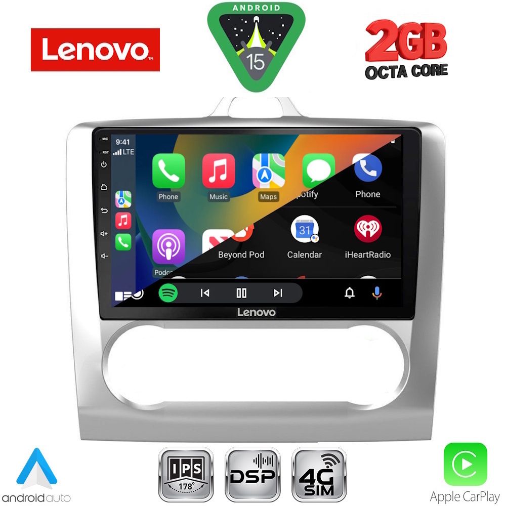 LENOVO LVF 5156SL_CPA CLIMA (9inc) MULTIMEDIA TABLET for FORD FOCUS mod. 2005-2012 (SILVER) LENOVO LVF 5156SL_CPA CLIMA (9inc) MULTIMEDIA TABLET for FORD FOCUS mod. 2005-2012 (SILVER)