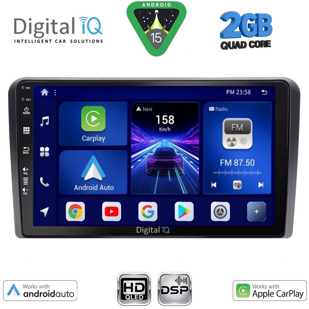 DIGITAL IQ BXC 3398_CPAA (10inc) MULTIMEDIA TABLET for MG ZS mod. 2017-2025 DIGITAL IQ BXC 3398_CPAA (10inc) MULTIMEDIA TABLET for MG ZS mod. 2017-2025