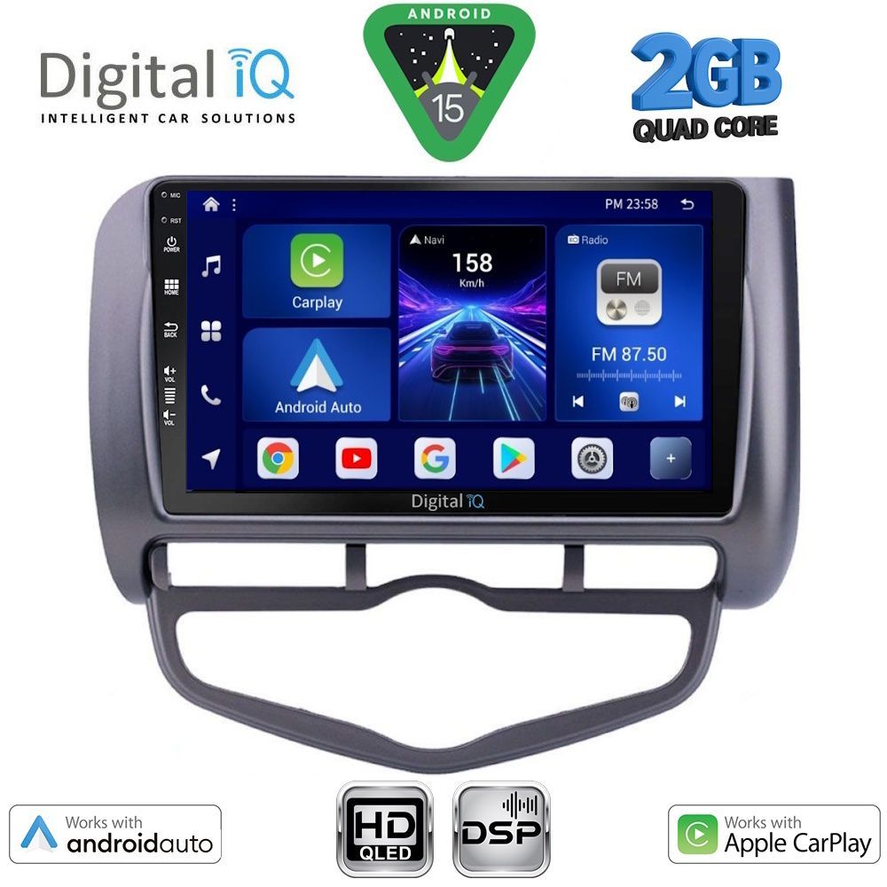DIGITAL IQ BXC 3210_CPAA CLIMA (9inc) MULTIMEDIA TABLET for HONDA JAZZ mod. 2002-2008 DIGITAL IQ BXC 3210_CPAA CLIMA (9inc) MULTIMEDIA TABLET for HONDA JAZZ mod. 2002-2008