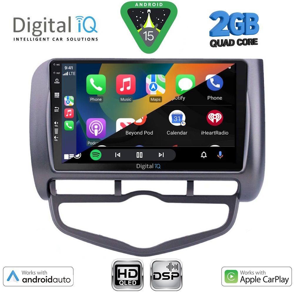 DIGITAL IQ BXC 3210_CPAA CLIMA (9inc) MULTIMEDIA TABLET for HONDA JAZZ mod. 2002-2008 DIGITAL IQ BXC 3210_CPAA CLIMA (9inc) MULTIMEDIA TABLET for HONDA JAZZ mod. 2002-2008