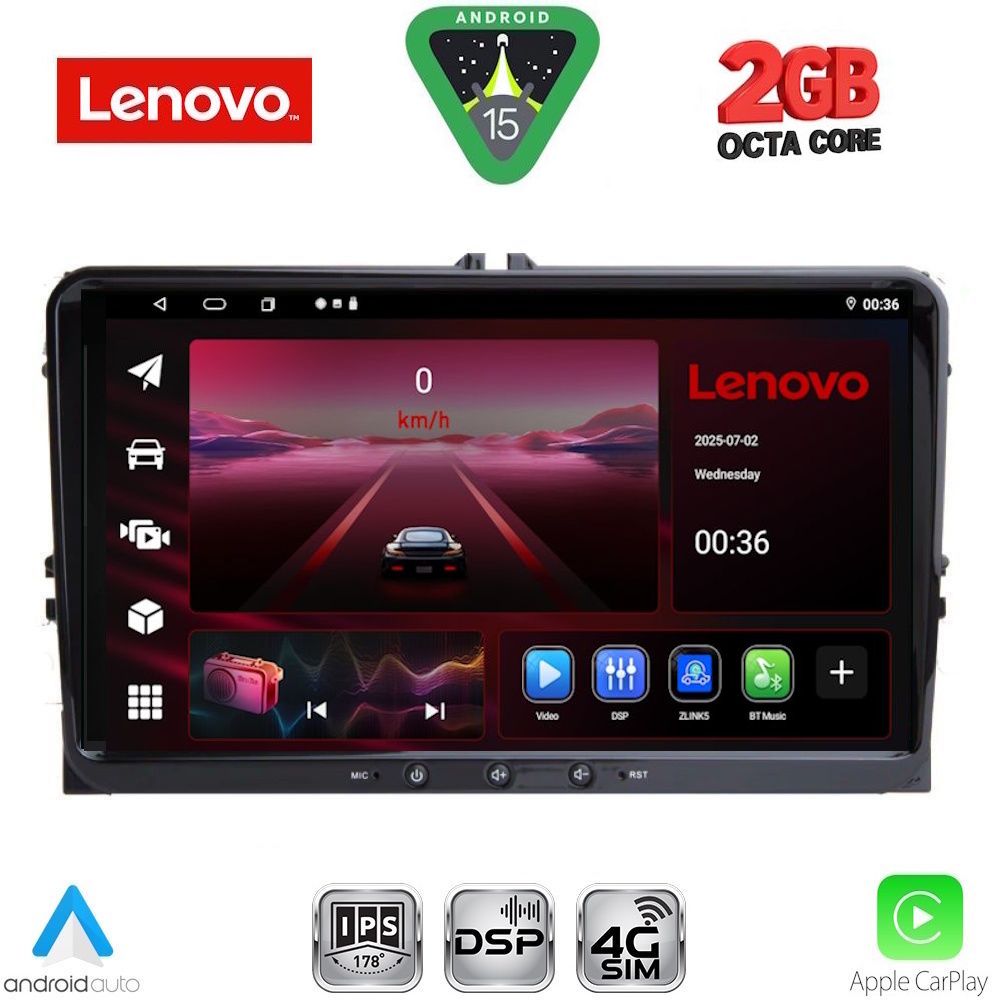 LENOVO LVF 489_CPA (9inc) MULTIMEDIA TABLET for SEAT - SKODA - VW mod. 2004-2014 LENOVO LVF 489_CPA (9inc) MULTIMEDIA TABLET for SEAT - SKODA - VW mod. 2004-2014