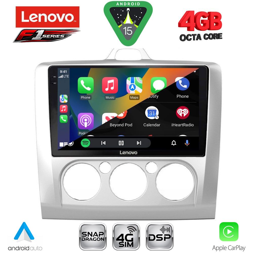 LENOVO SSQ 9156SL_CPA A/C (9inc) MULTIMEDIA TABLET for FORD FOCUS mod. 2005-2012 (SILVER) LENOVO SSQ 9156SL_CPA A/C (9inc) MULTIMEDIA TABLET for FORD FOCUS mod. 2005-2012 (SILVER)