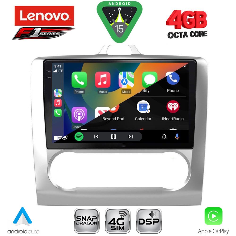 LENOVO SSQ 9156SL_CPA CLIMA (9inc) MULTIMEDIA TABLET for FORD FOCUS mod. 2005-2012 (SILVER) LENOVO SSQ 9156SL_CPA CLIMA (9inc) MULTIMEDIA TABLET for FORD FOCUS mod. 2005-2012 (SILVER)
