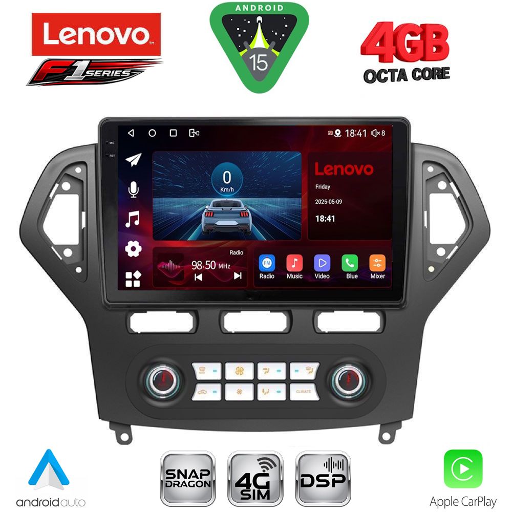 LENOVO SSQ 9162_CPA CLIMA (10inc) MULTIMEDIA TABLET for FORD MONDEO mod. 2007-2011 LENOVO SSQ 9162_CPA CLIMA (10inc) MULTIMEDIA TABLET for FORD MONDEO mod. 2007-2011