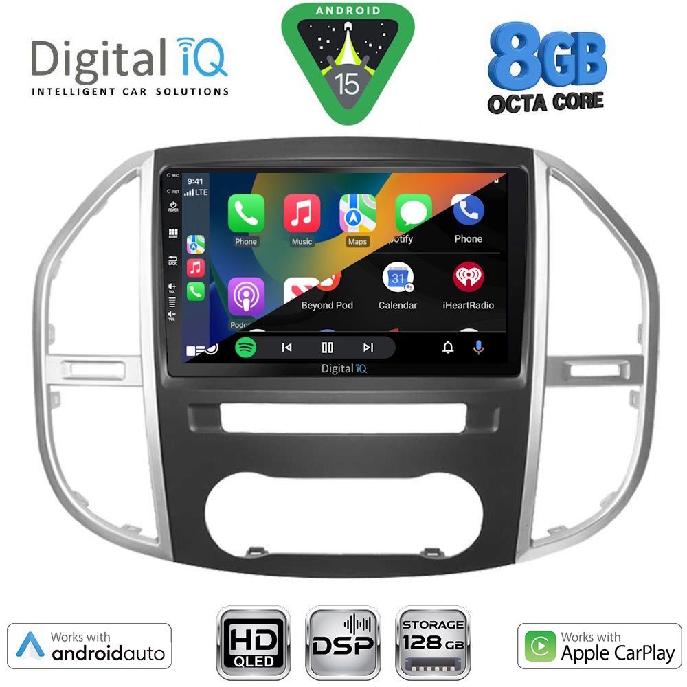 DIGITAL IQ BXF 7429_CPAA (10inc) MULTIMEDIA TABLET for MERCEDES VITO – VIANO (W447) mod. 2015-2024 DIGITAL IQ BXF 7429_CPAA (10inc) MULTIMEDIA TABLET for MERCEDES VITO – VIANO (W447) mod. 2015-2024